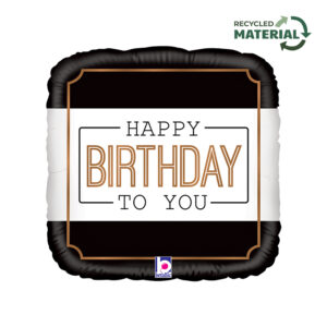 18" Μπαλόνι Τετράγωνο Classic Birthday