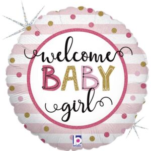 18" Μπαλόνι Welcome Baby Girl