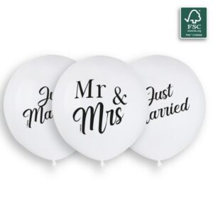 19" Μπαλόνια Just Married - Mr & Mrs