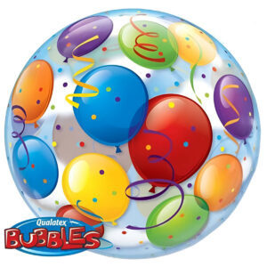 22" Μπαλόνι bubble πολύχρωμα μπαλόνια