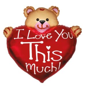 24" Μπαλόνι Αρκουδάκι 'I Love you this Much'