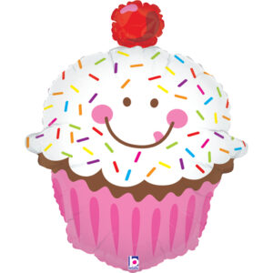 31" Μπαλόνι Χαμογελαστό Cupcake