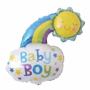 25" Μπαλόνι Baby Boy Ήλιος & Σύννεφο