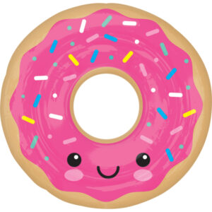 27" Μπαλόνι ροζ χαμογελαστό Donut