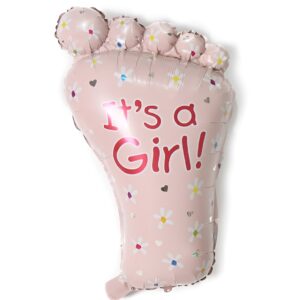 28″ Μπαλόνι Πατουσάκι ροζ It’s a Girl