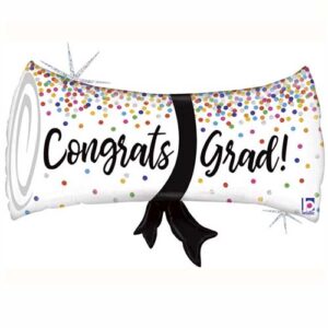 31" Μπαλόνι αποφοίτησης πτυχίο Congrats Grad