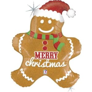 31" Μπαλόνι Μπισκοτάνθρωπος Merry Christmas