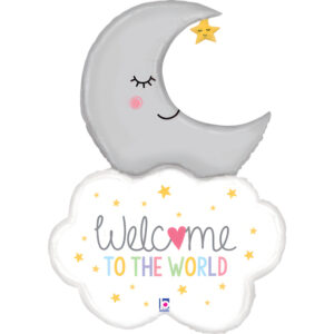 32" Μπαλόνι Φεγγάρι "Welcome To The World''