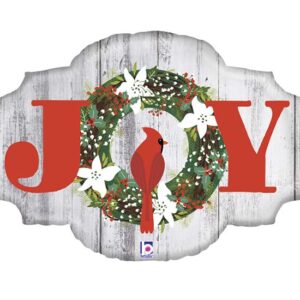 32" Μπαλόνι Ρουστίκ Πινακίδα "Joy"