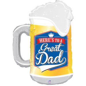 34" Μπαλόνι Great Dad Ποτήρι Μπύρας