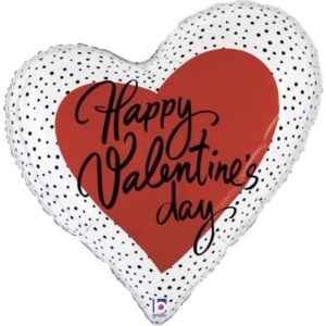 35'' Μπαλόνι Καρδιά 'Happy Valentine's Day'