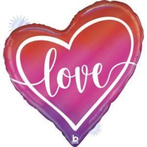 35'' Μπαλόνι Καρδιά Opal Ombre Love