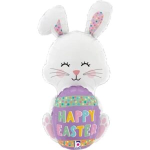 36'' 3D Μπαλόνι Λαγουδάκι Happy Easter