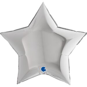 36" Μπαλόνι Ασημί Αστέρι