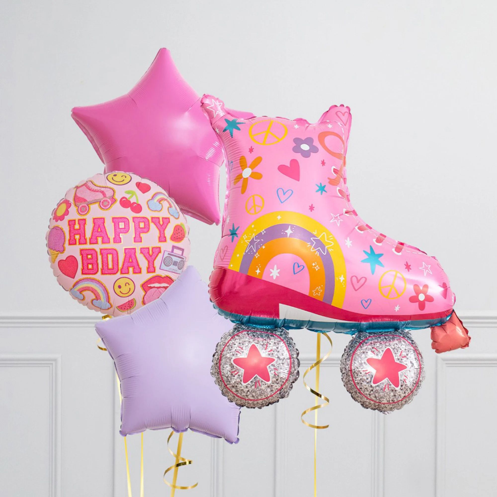 39” Μπαλόνι ροζ Roller Skates - Image 2