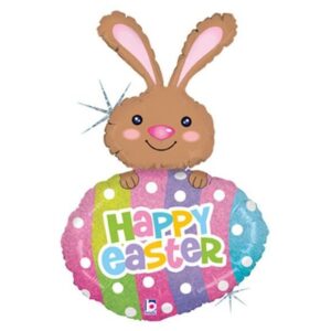 42" Μπαλόνι Λαγουδάκι με αυγό ''Happy Easter