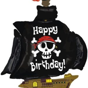 46" Μπαλόνι Πειρατικό Καράβι Happy Birthday