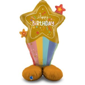 52" Τεράστιο Μπαλόνι Birthday Stars The Standups