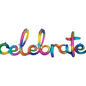 59" Μπαλόνι "Celebrate" ουράνιο τόξο