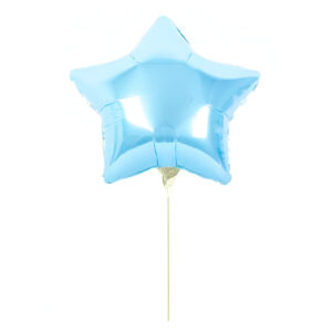 5″ Mini Shape μπαλόνι Baby Blue Αστέρι (με βαλβίδα)