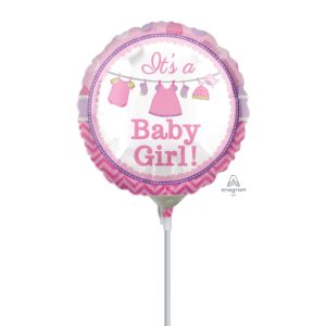 9'' Mini Shape μπαλόνι Μπουγάδα - Baby Girl