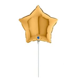 9" Mini Shape μπαλόνι Αστέρι χρυσό