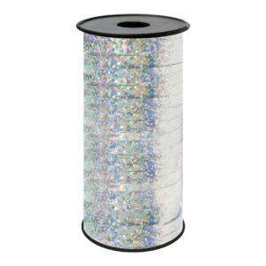 Ασημί Holographic κορδέλα 92m