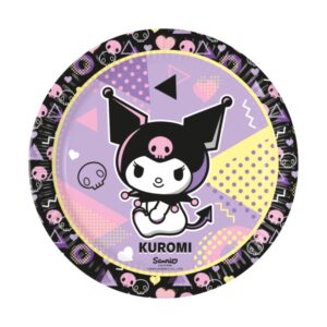 Χάρτινα Πιάτα Φαγητού - Kuromi (8 τεμ)