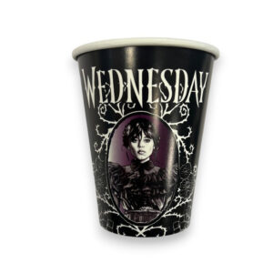 Χάρτινα Ποτήρια - Wednesday Addams (8 τεμ)
