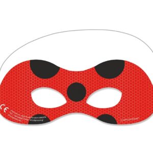 Χάρτινη Μάσκα Miraculous LadyBug (6 τεμ)