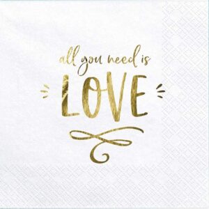 Χαρτοπετσέτες "All you need is Love" (20 τεμ)