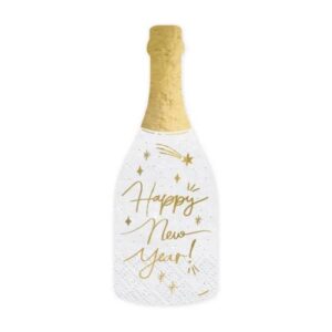 Χαρτοπετσέτες Σαμπάνια - Happy New Year (20 τεμ)