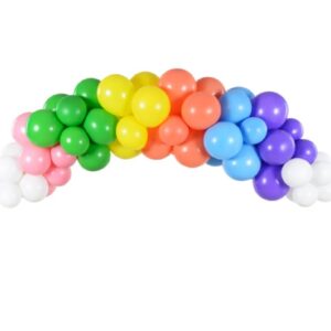DIY Γιρλάντα με Μπαλόνια Rainbow (60 τεμ)