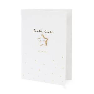 Ευχετήρια Κάρτα Twinkle με αποσπώμενη καρφίτσα Αστεράκι