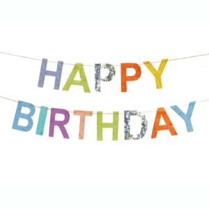 Γιρλάντα Happy Birthday Με Πολύχρωμα Γράμματα 220 cm