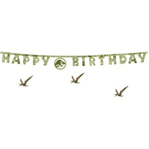 Γιρλάντα Happy Birthday - Jurassic World 165cm