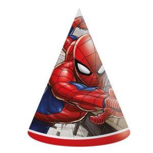 Καπελάκια πάρτι Spiderman - Crime Fighter (6 τεμ)