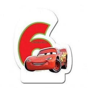 Κεράκι Cars Κεραυνός Μακουίν αριθμός 6