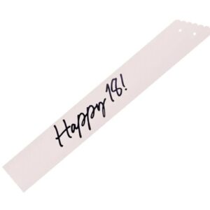 Κορδέλα "Happy 18" (κρεμ)