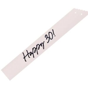 Κορδέλα "Happy 30" (κρεμ)