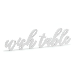 Ξύλινο διακοσμητικό τραπεζιού λευκό "Wish Table"