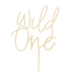 Ξύλινο topper τούρτας Wild One
