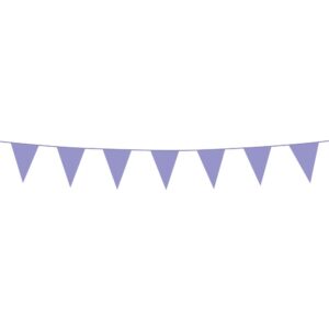 Λιλά Τριγωνικά Σημαιάκια (3m)