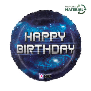 18" Μπαλόνι Γαλαξίας Happy Birthday
