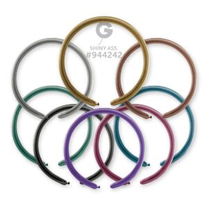 Μπαλόνι κατασκευής 260Q Shiny Assorted (100 τεμ)