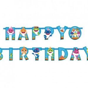Μπάνερ Baby Shark "Happy Birthday" 1.80 cm