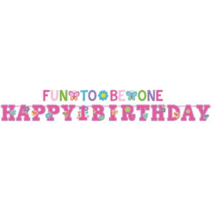 Μπάνερ Fun to be One 1st Birthday Girl