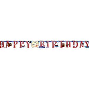 Μπάνερ πειρατές Happy Birthday 1,85m