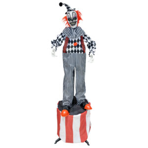 Animatronic Φιγούρα Halloween - Κλόουν σε Σκηνή με ήχο και φως 180m