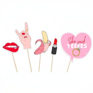 Photobooth Props “She said Yes!” (5 τεμ)